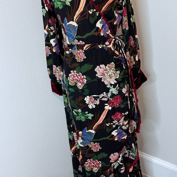 Z&L Vintage-Inspired 90’s Print Midi Dress – Boho Chic - Picture 1 of 4